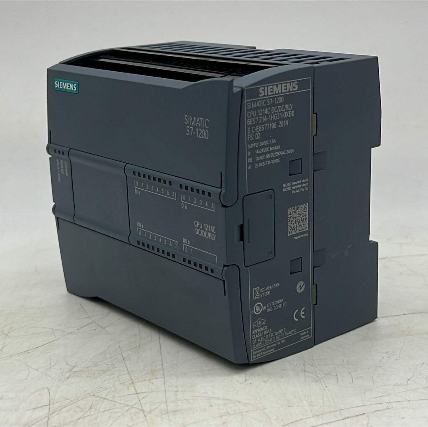 Siemens 6ES7214-1HG31-0XB0 CPU1214C Simatic S7-1200 PLC CPU (Used)