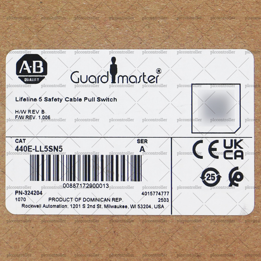 New Sealed 440E-LL5SN5 Allen Bradley 440E Lifeline Emergency Cable Pull Switches