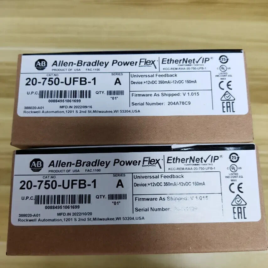 New Sealed AB20-750-UFB-1 SER A Universal Feedback Module 20750UFB1