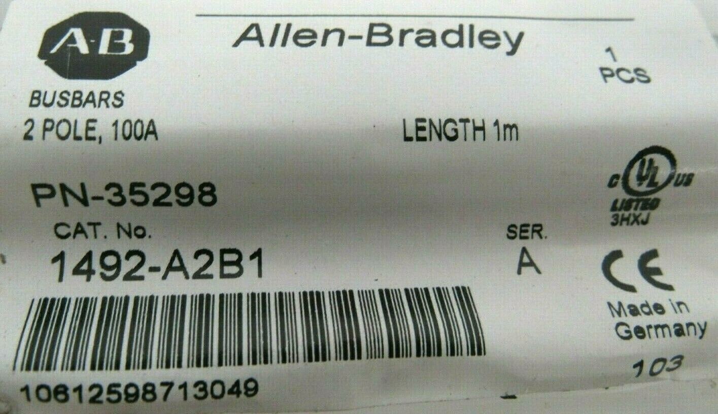 NEW ALLEN BRADLEY 1492-A2B1 BUS BAR SER.A 1492A2B1 1M-LENGTH
