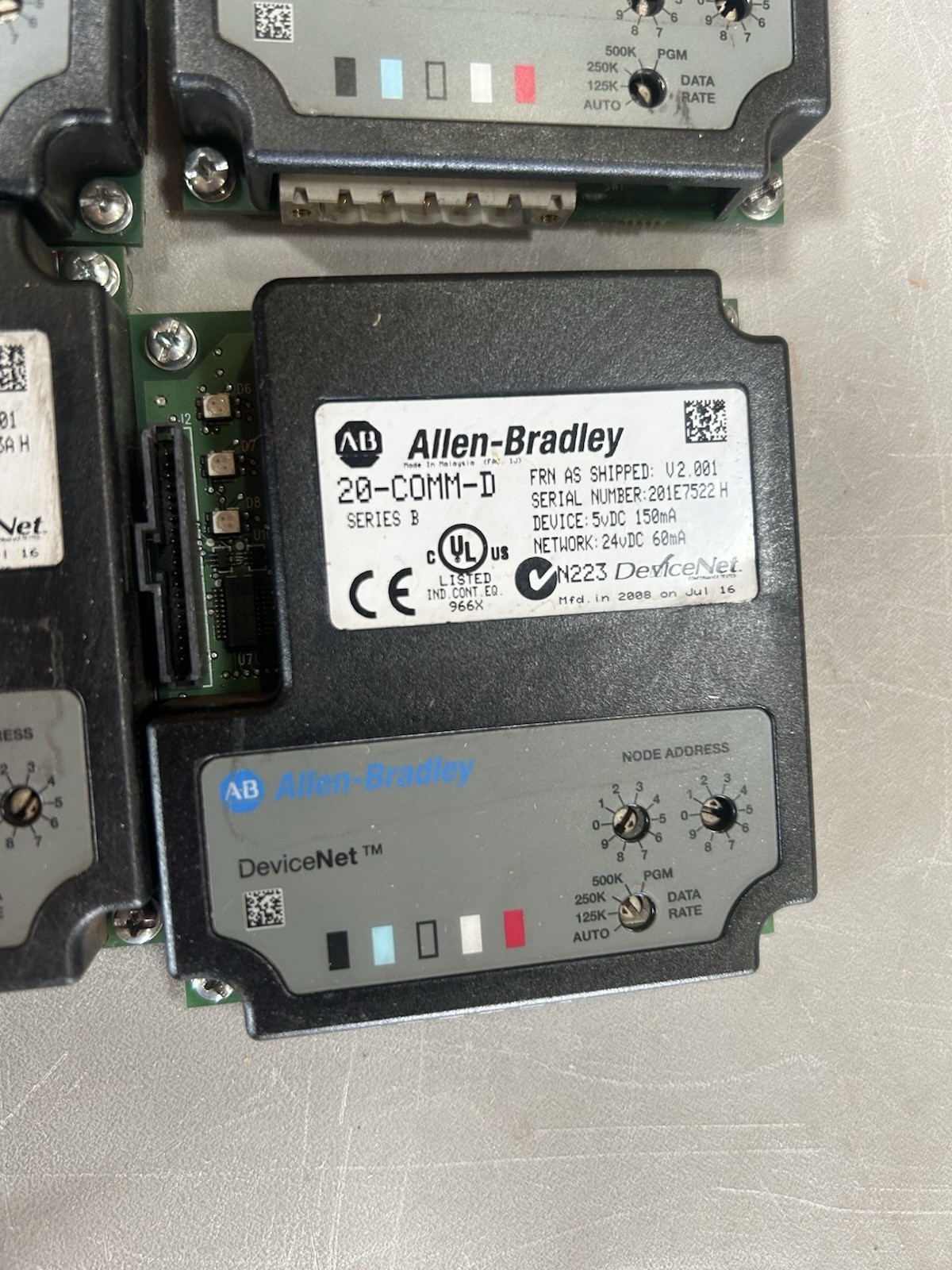 Allen Bradley AB 20-COMM-D SER B POWERFLEX DEVICENET ADAPTER