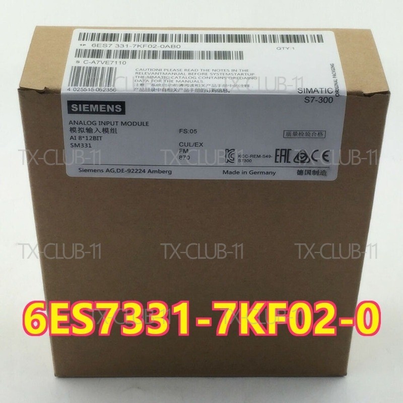 6ES7331-7KF02-0 1PCS 331-7KF02-0AB0 NEW SIEMENS S7-300 Analog Input Mod
