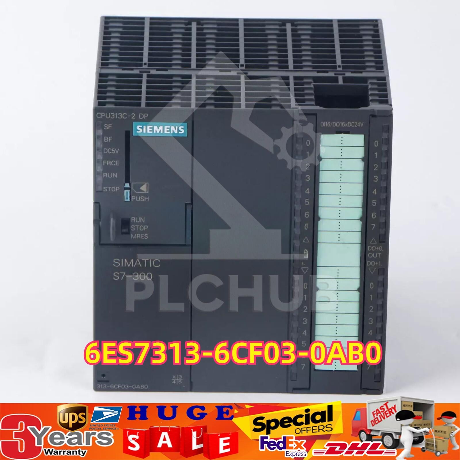 New Siemens 6ES7 313-6CF03-0AB0 6ES7313-6CF03-0AB0 SIMATIC S7-300 CPU 313C-2 DP