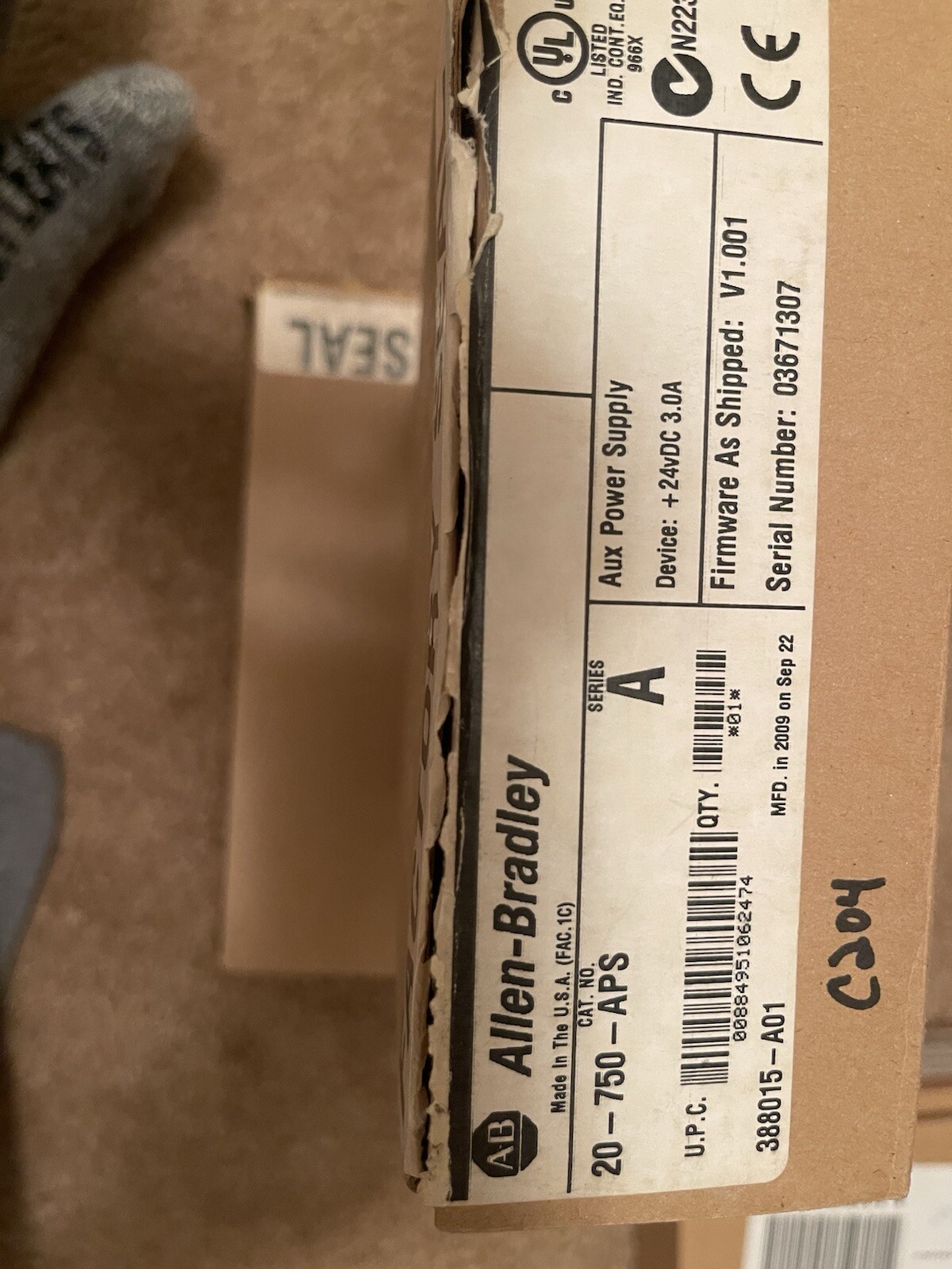 Allen-Bradley 20-750-Aps Auxiliary Power Supply for PowerFlex 750 VFD