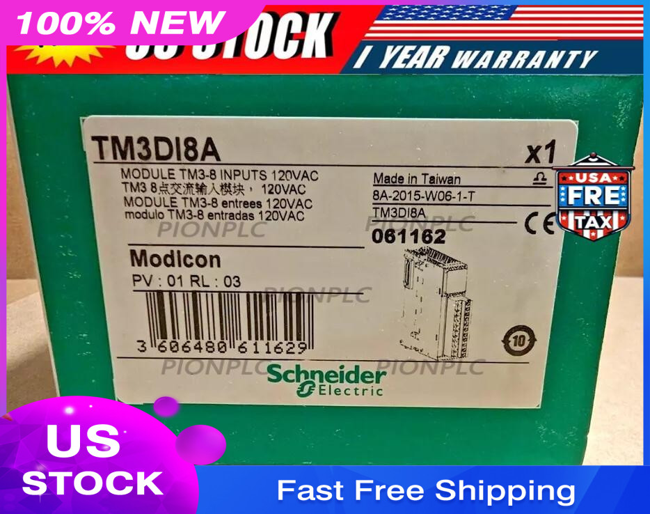 Schneider Electric TM3DI8A Modicon PLC 8 point Input Module New in Box 1PCS