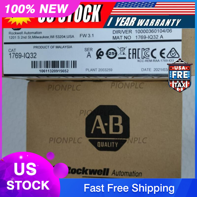 Factory Sealed AB 1769-IQ32 /A CompactLogix 24V DC Input Module 1769IQ32 NEW