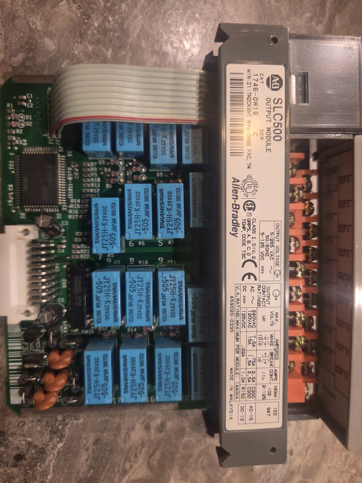 Allen Bradley SLC500 PLC System 1747-L541 with IA16 1746-A7