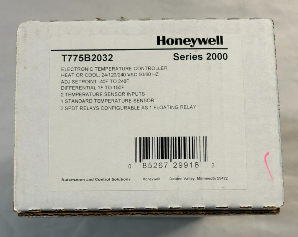 Honeywell Electronic Temperature Controller #T775B2032 – New with Box
