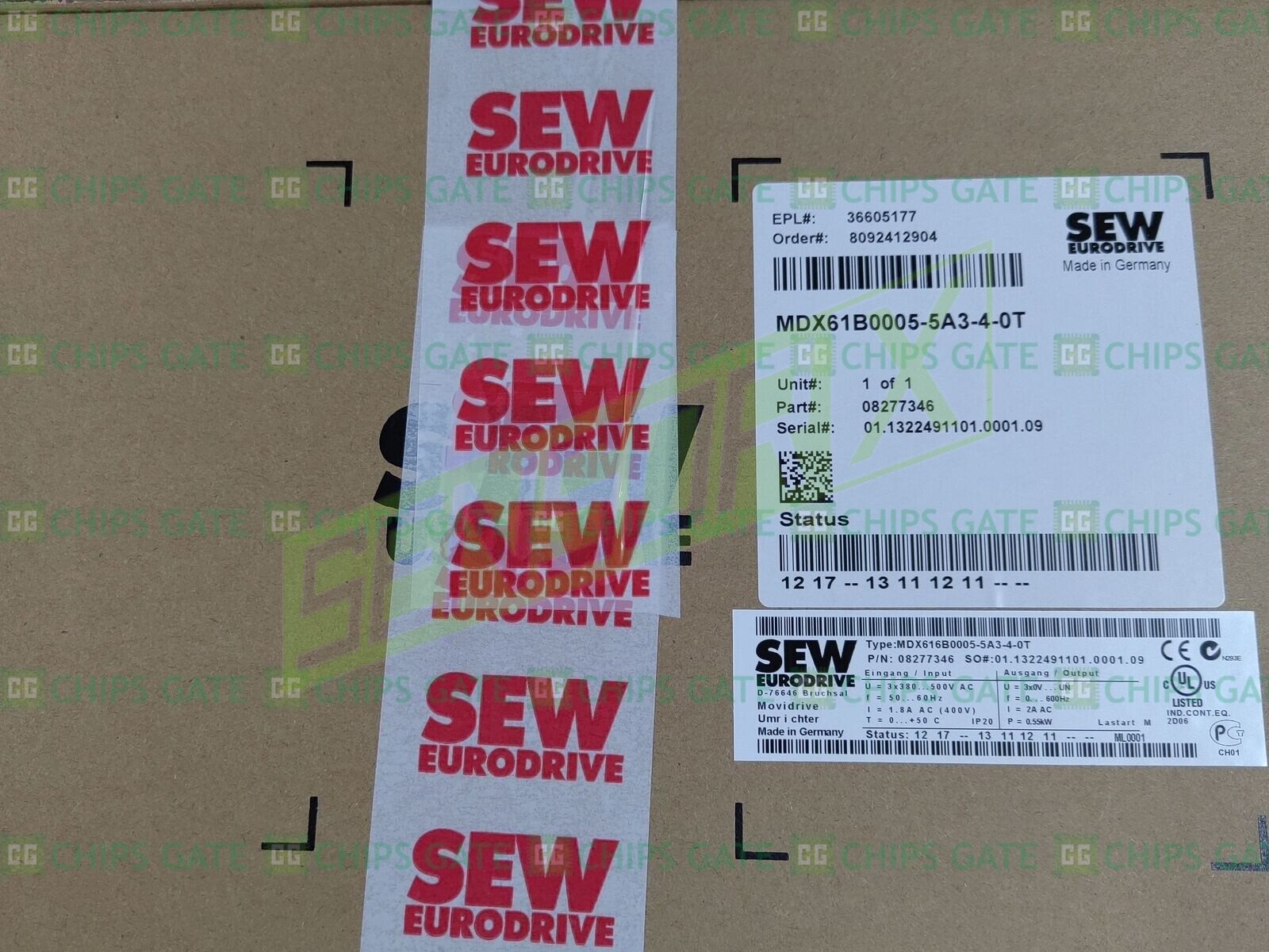 SEW EURODRIVE MDX61B0005-5A3-4-0T 08277346 NSNP ~
