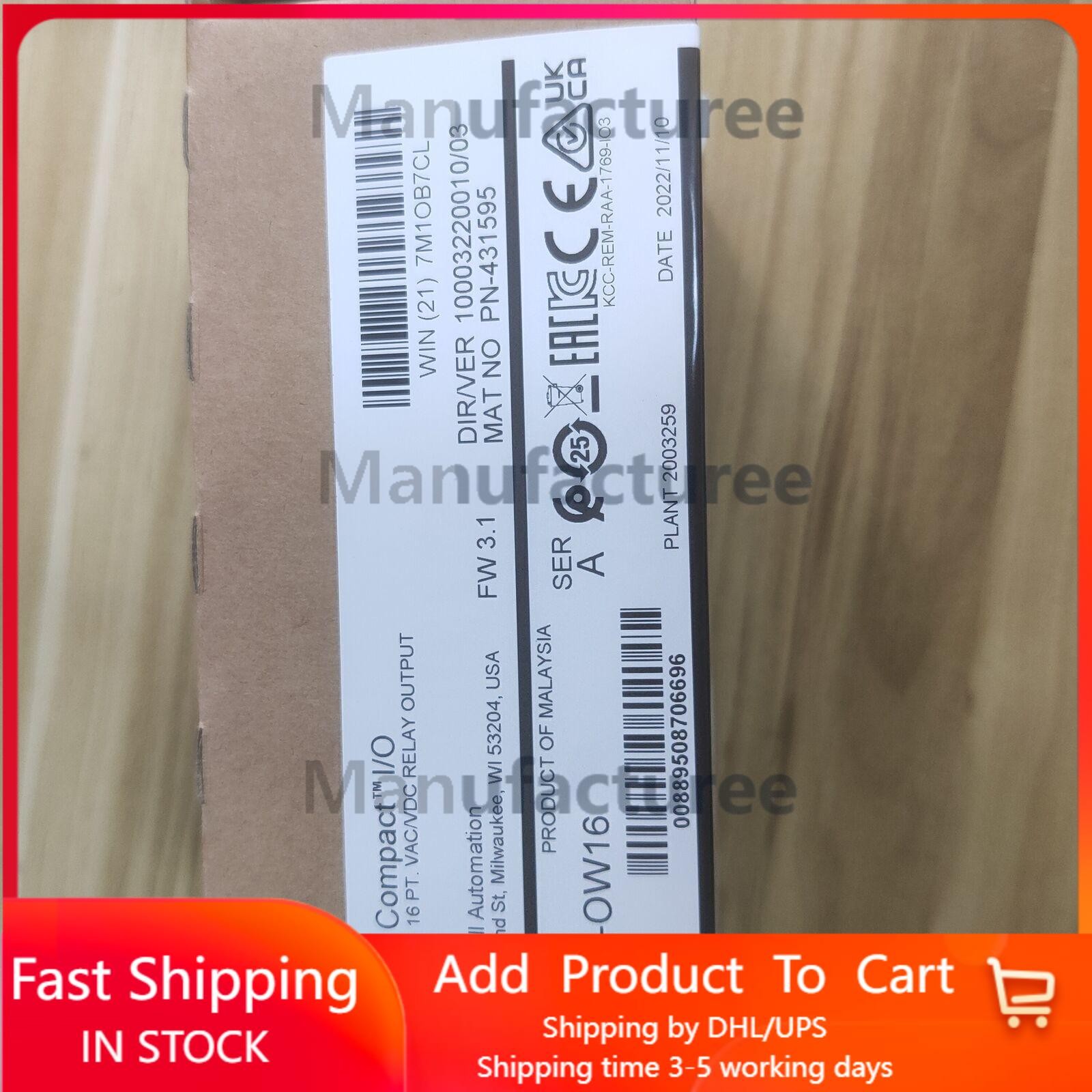 New Sealed Allen-Bradley 1769-OW16 CompactLogix Relay Output Module US Free Tax