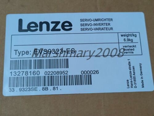 NEW LENZE EVS9323-ES SERVO-INVERTER EVS9323ES