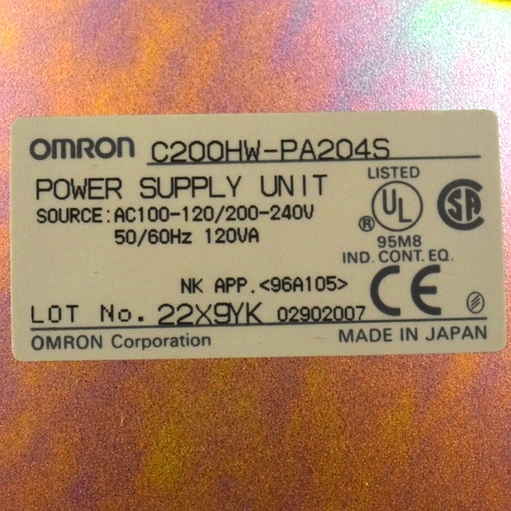 Omron I/O PLC Assembly w/ Base Unit Power Supply CPU Inputs Controller Link etc.