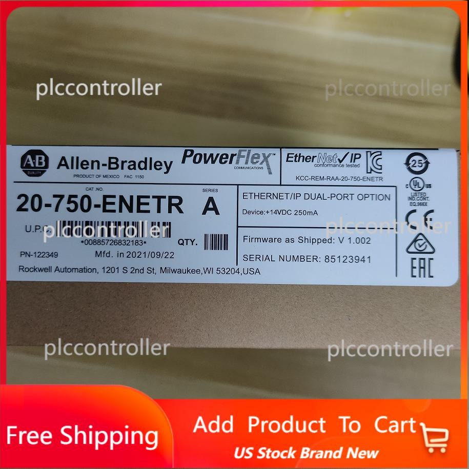 Factory Sealed Allen-Bradley 20-750-ENETR 750 2-P ENet/IP Module AB US Free Tax