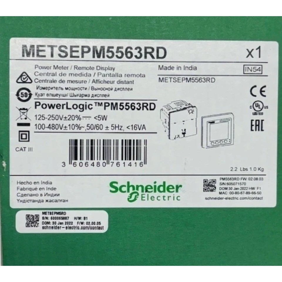 Schneider METSEPM5563RD PowerLogic PM5563RD Power Meter Fast Shipping MMY0