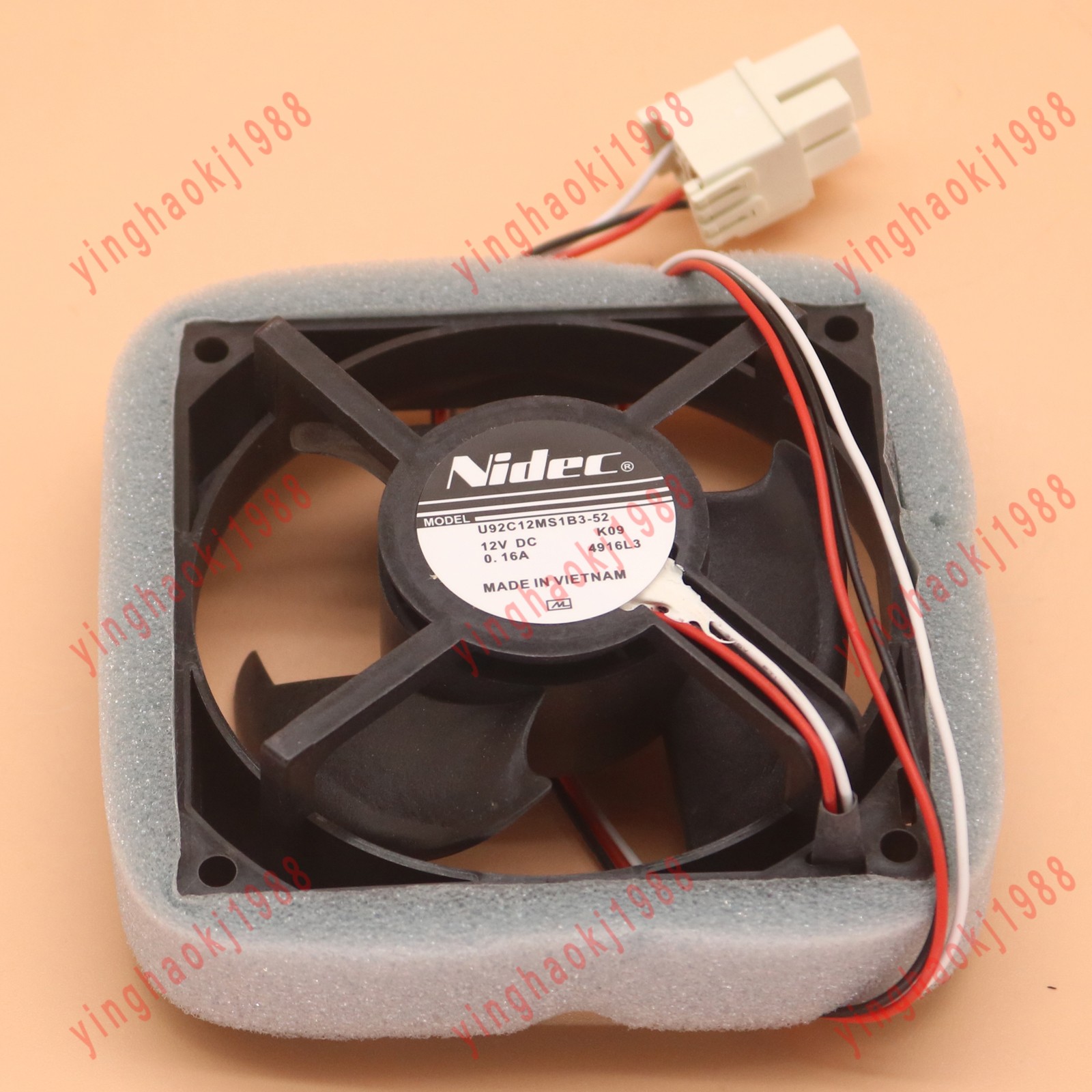 1PC New Samsung Refrigerator Fan U92C12MS1B3-52 Nidec 12V 0.16A Fan FAST SHIP