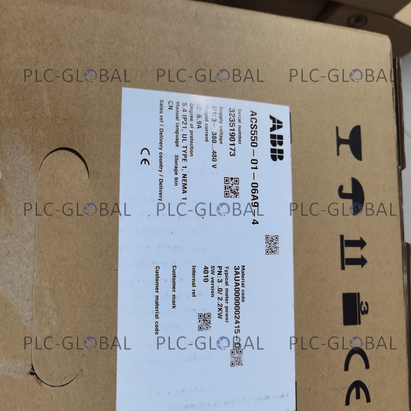 New factory sealed ABB ACS550-01-06A9-4 With 1 Year warranty