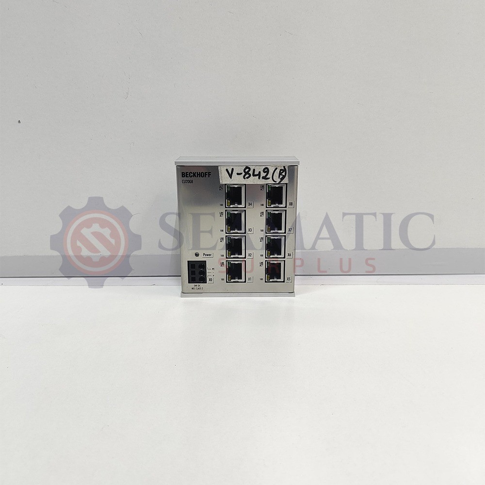 New BECKHOFF CU2008 | Infrastructure, 8-port switch, Ethernet , V#842B (TESTED)