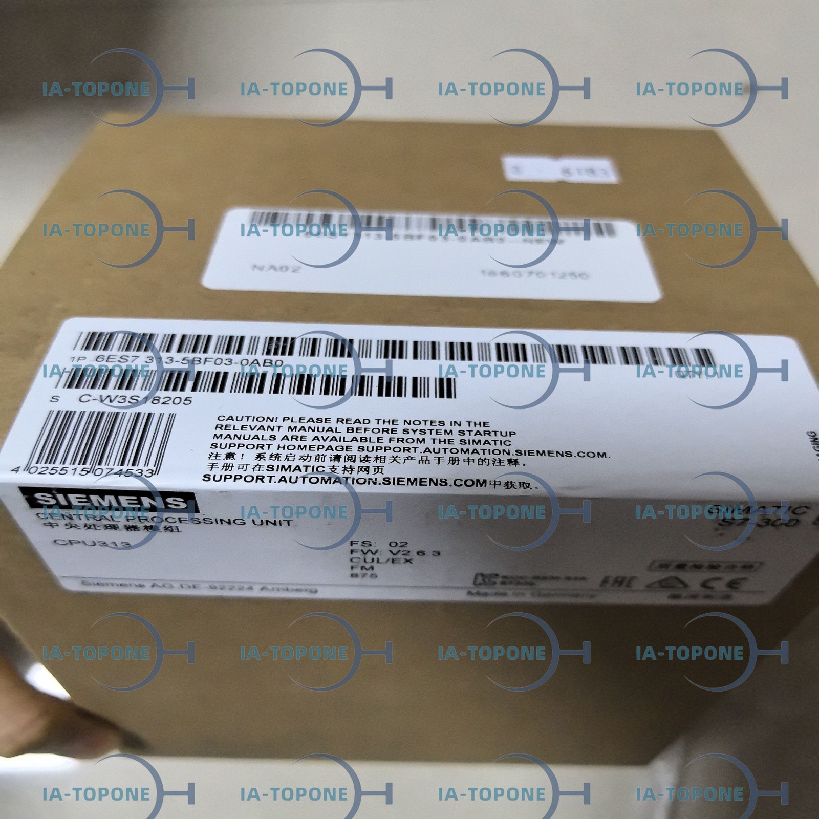 US Stock 1PC NEW Siemens 6ES7313-5BF03-0AB0 Expedited Ship Available