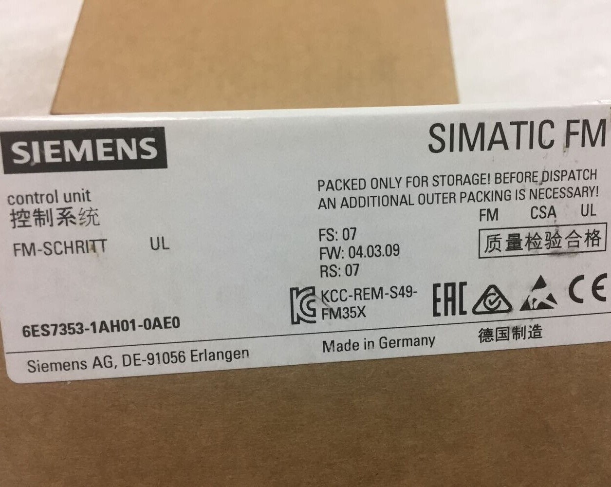 New Sealed SIEMENS 6ES7 353-1AH01-0AE0 6ES7353-1AH01-0AE0