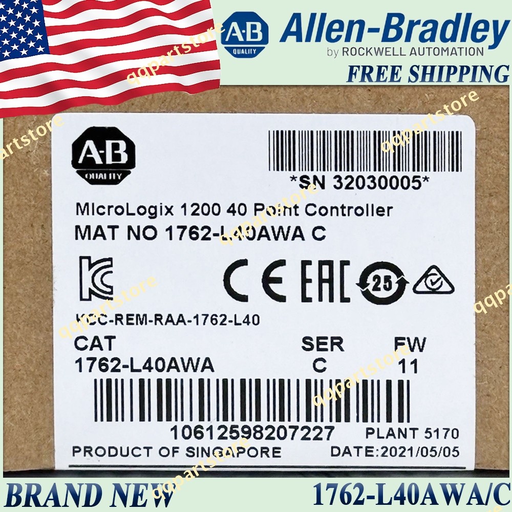 New AB 1762-L40AWA/C MicroLogix 1200 40 Point Controller 1762L40AWA serC