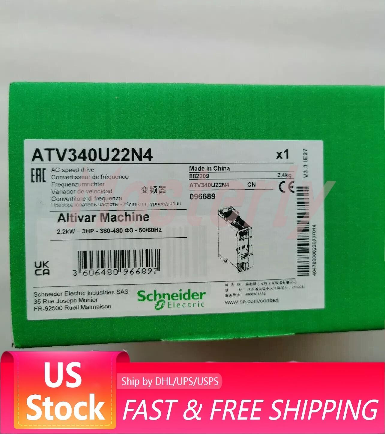 ATV340U22N4 INVERTER ATV340U22N4 US Free TAX