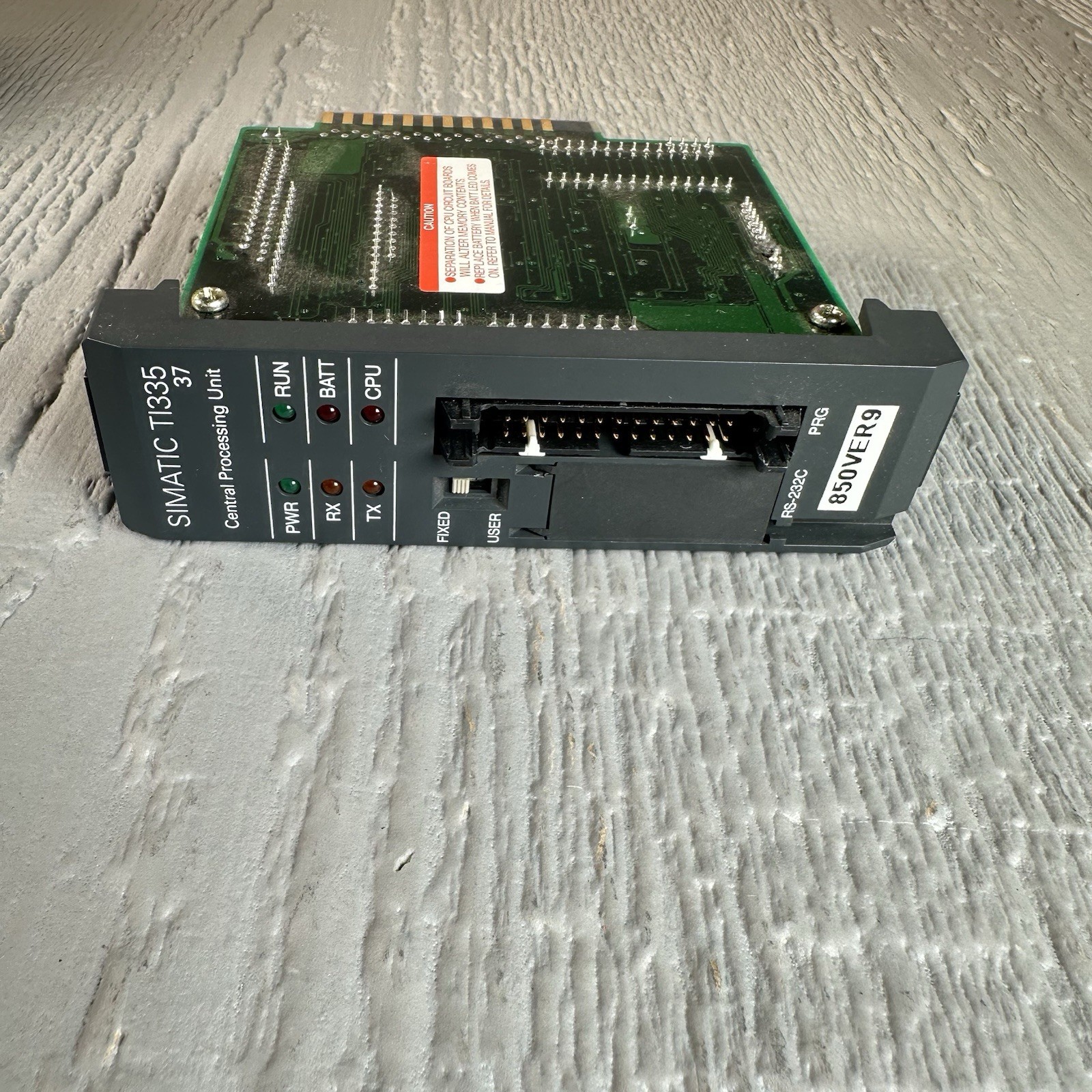 SIEMENS TI335-37 SIMATIC PLC CPU/Processor Module, RS-232C Read Desc