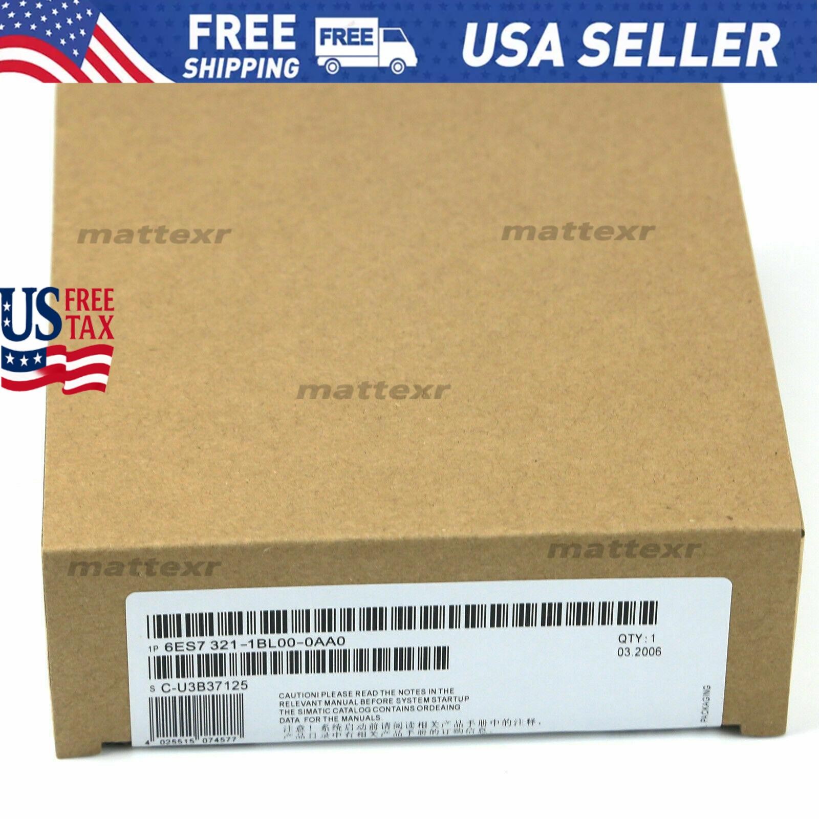 New Siemens 6ES7321-1BL00-0AA0 Digital Input Module 6ES7 321-1BL00-0AA0 In Box
