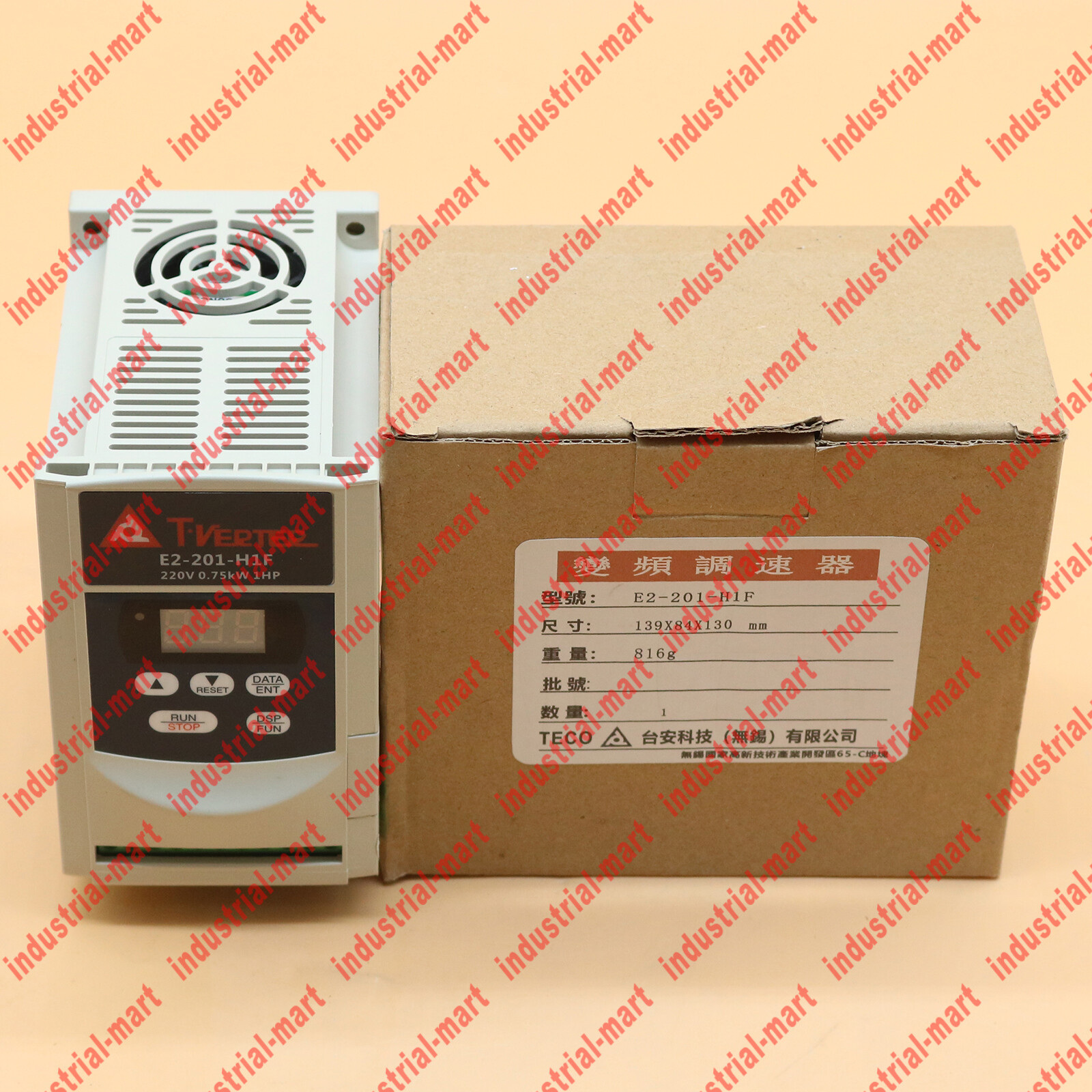 1PC NEW IN BOX TECO INVERTER E2-201-H1F E2201H1F DHL SHIPPING
