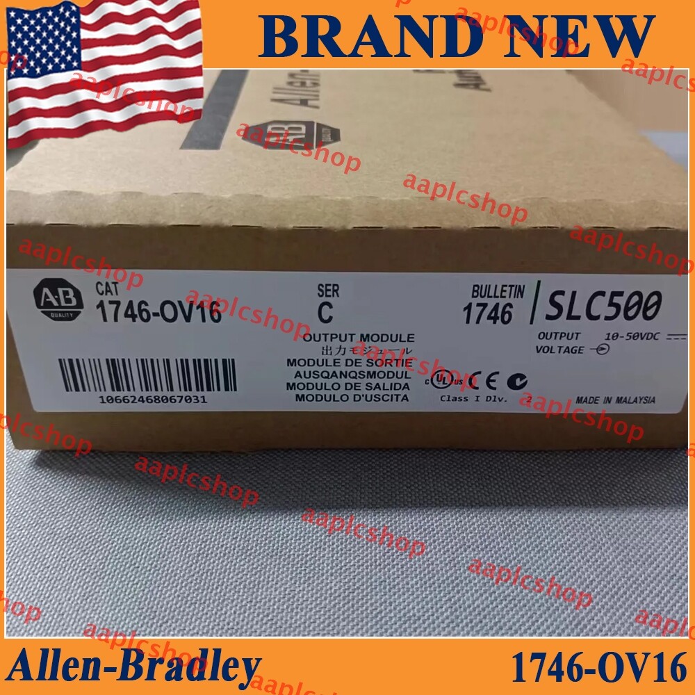 New Sealed Allen Bradley 1746-OV16 SER C SLC 500 Output Module AB 1746 OV16