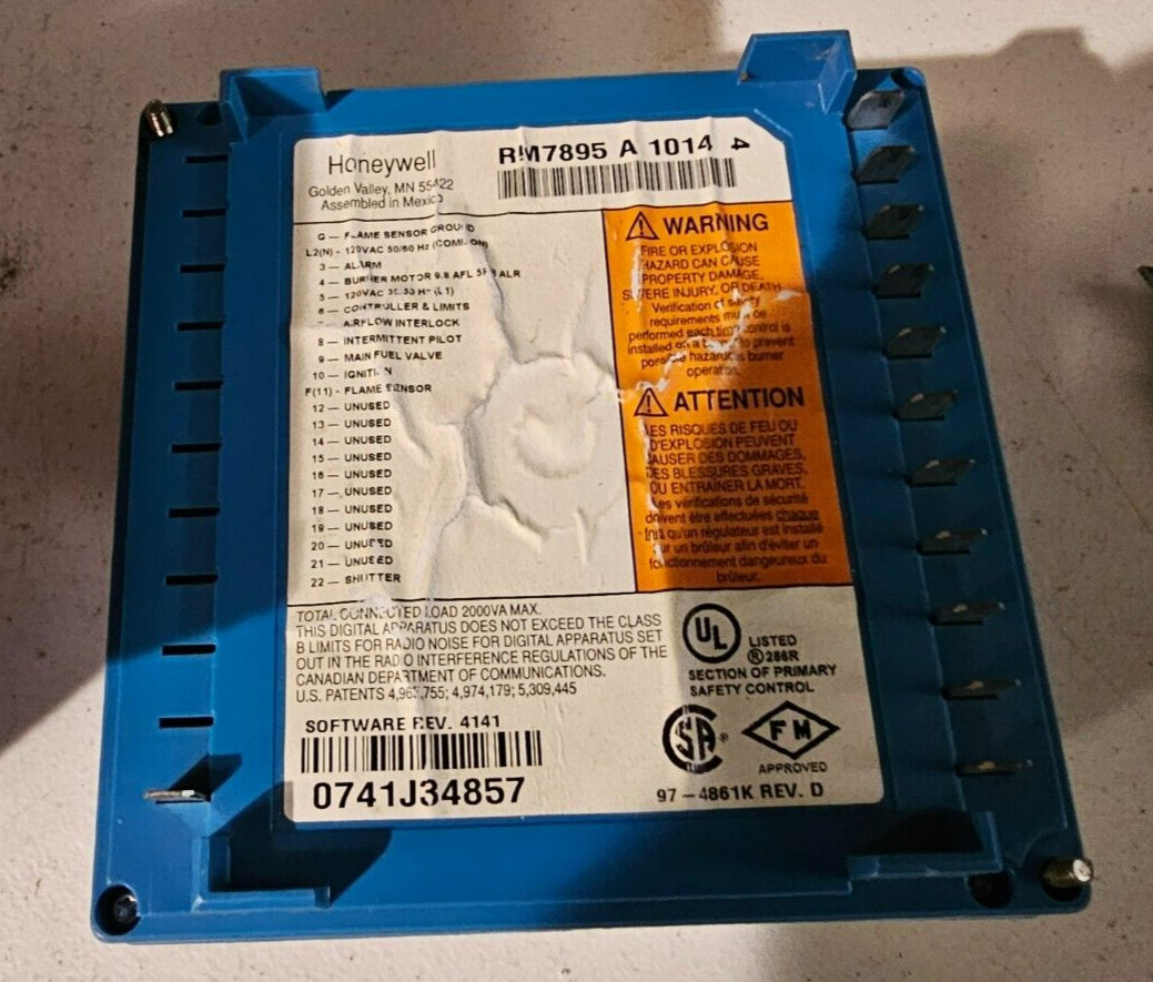 RM7895A1014 Honeywell Burner Control Expedited Shipping RM7895A1014 New Zy