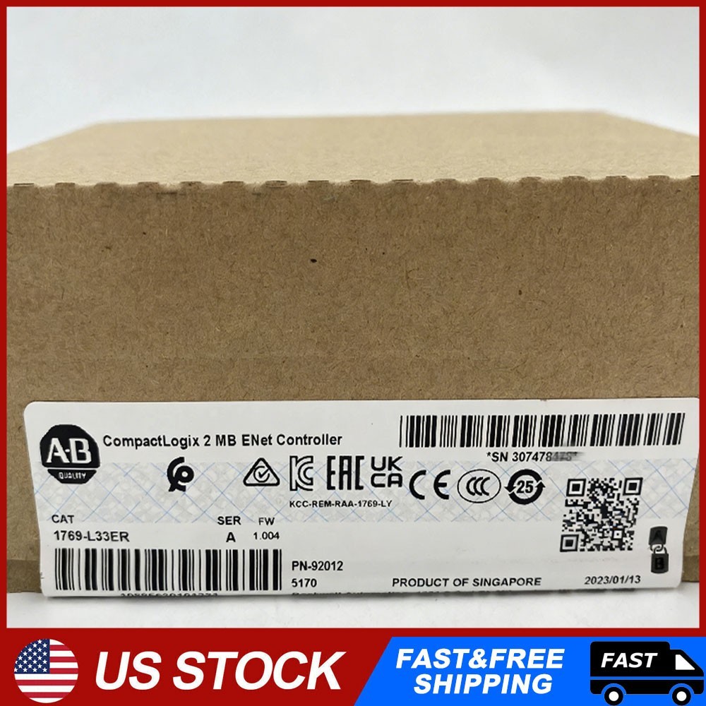 AB 1769-L33ER NEW PLC 1769L33ER CompactLogix 2MB ENet Controller New