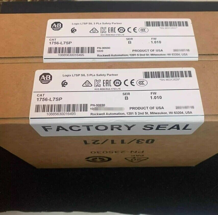 1756-L7SP New Factory Sealed AB 1756L7SP GuardLogix Safety Controller