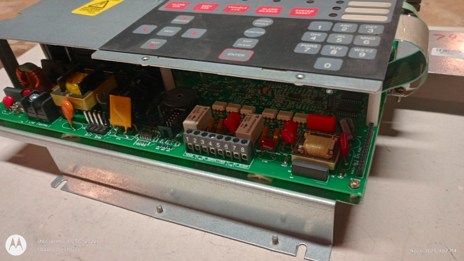 Vigilant Main System Board Addressable 0566565 F for Fire Control Unit For Parts