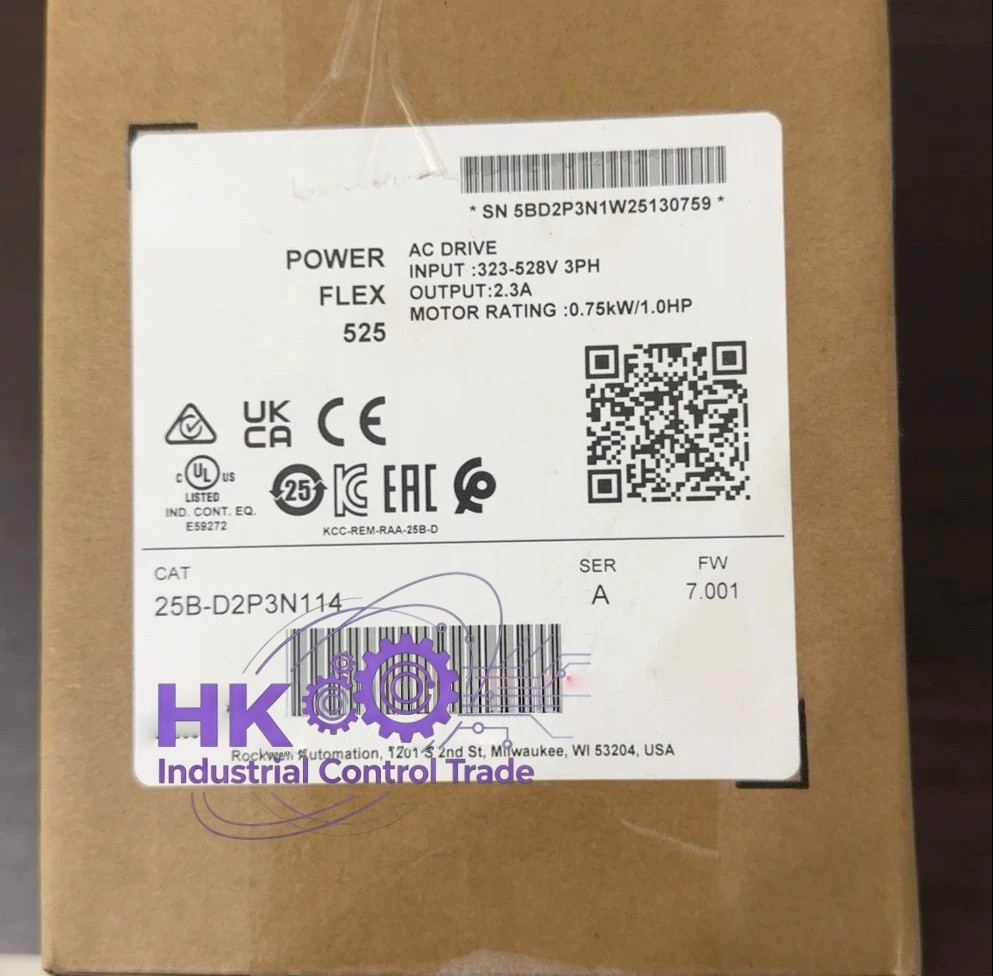 1PCS Brand New 25B-D2P3N114 PowerFlex SER A 525 AC Drive Fast shipment