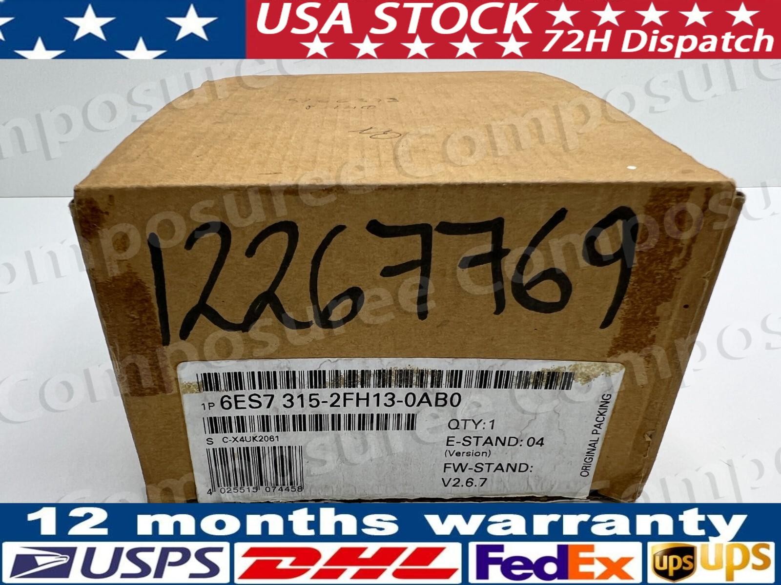 New Siemens 6ES7315-2FH13-0AB0 6ES7 315-2FH13-0AB0 SIMATIC CPU315F-2 PN/DP