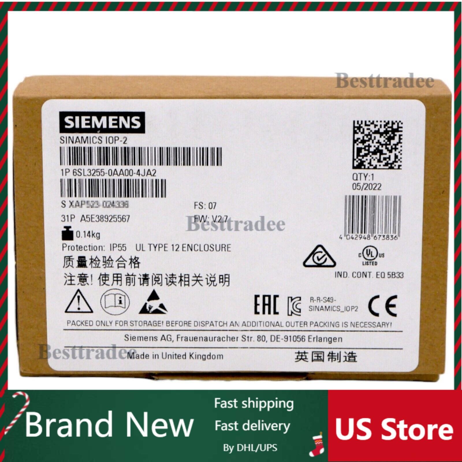 New Siemens 6SL3 255-0AA00-4JA2 6SL3255-0AA00-4JA2 Operator Panel IOP-2