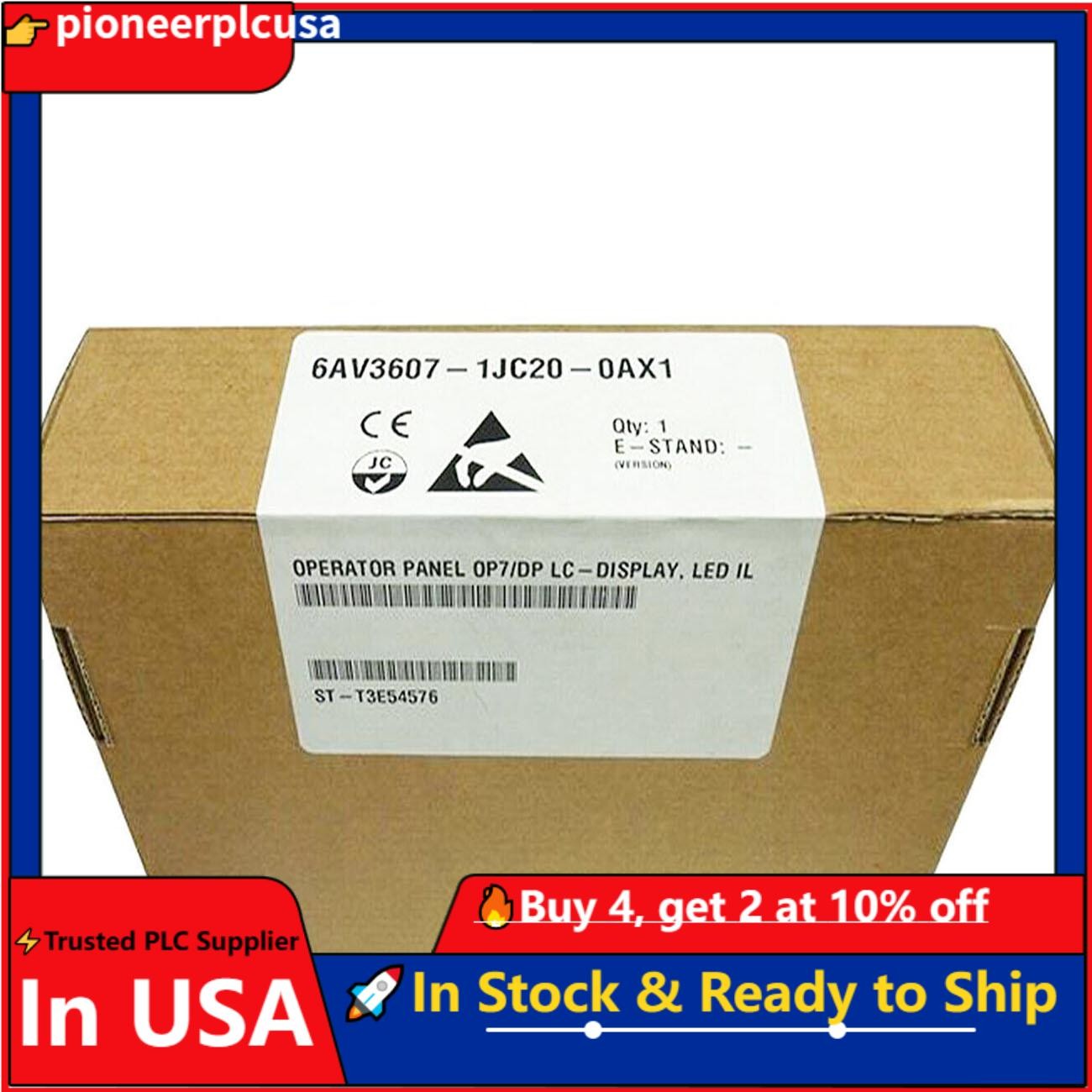 6AV3 607-1JC20-0AX1 NEW SIEMENS 6AV3607-1JC20-0AX1 S7 M7 OP7/DP Operator Panel
