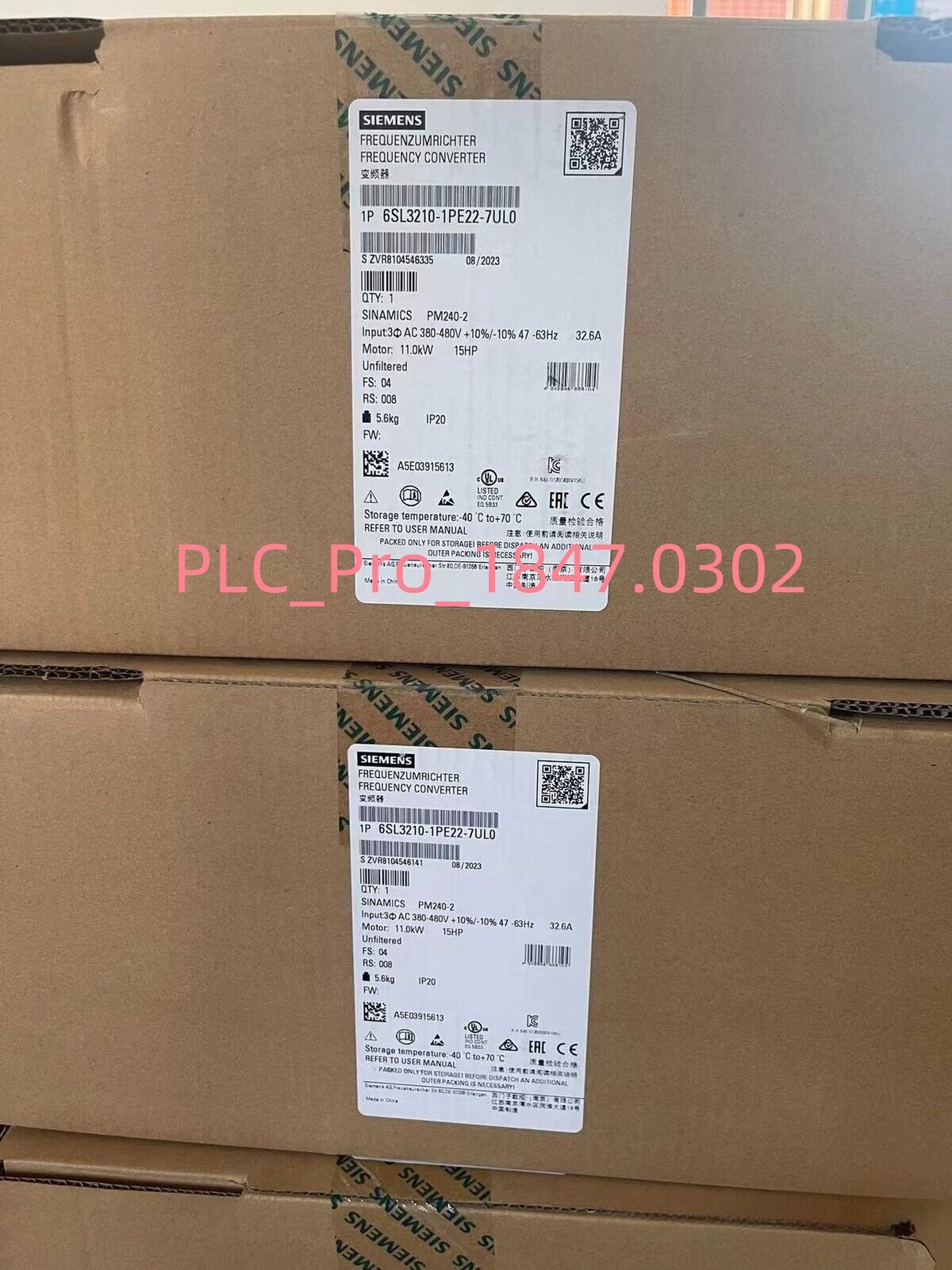 1PCS Brand New Siemens 6SL3210-1PE22-7UL0 Inverter Module Fast delivery