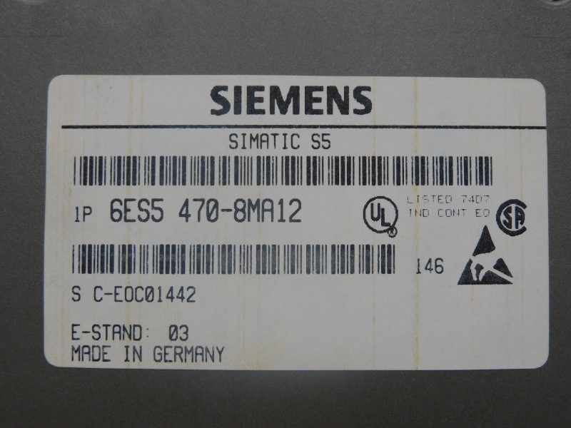SIEMENS 6ES5470-8MA12 24V VER. 03 NSMP