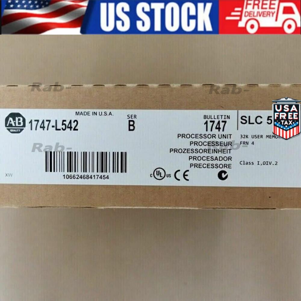 New Sealed AB 1747-L542 SLC 500 5/04 CPU PROCESSOR UNIT 1747L542 US Free Tax