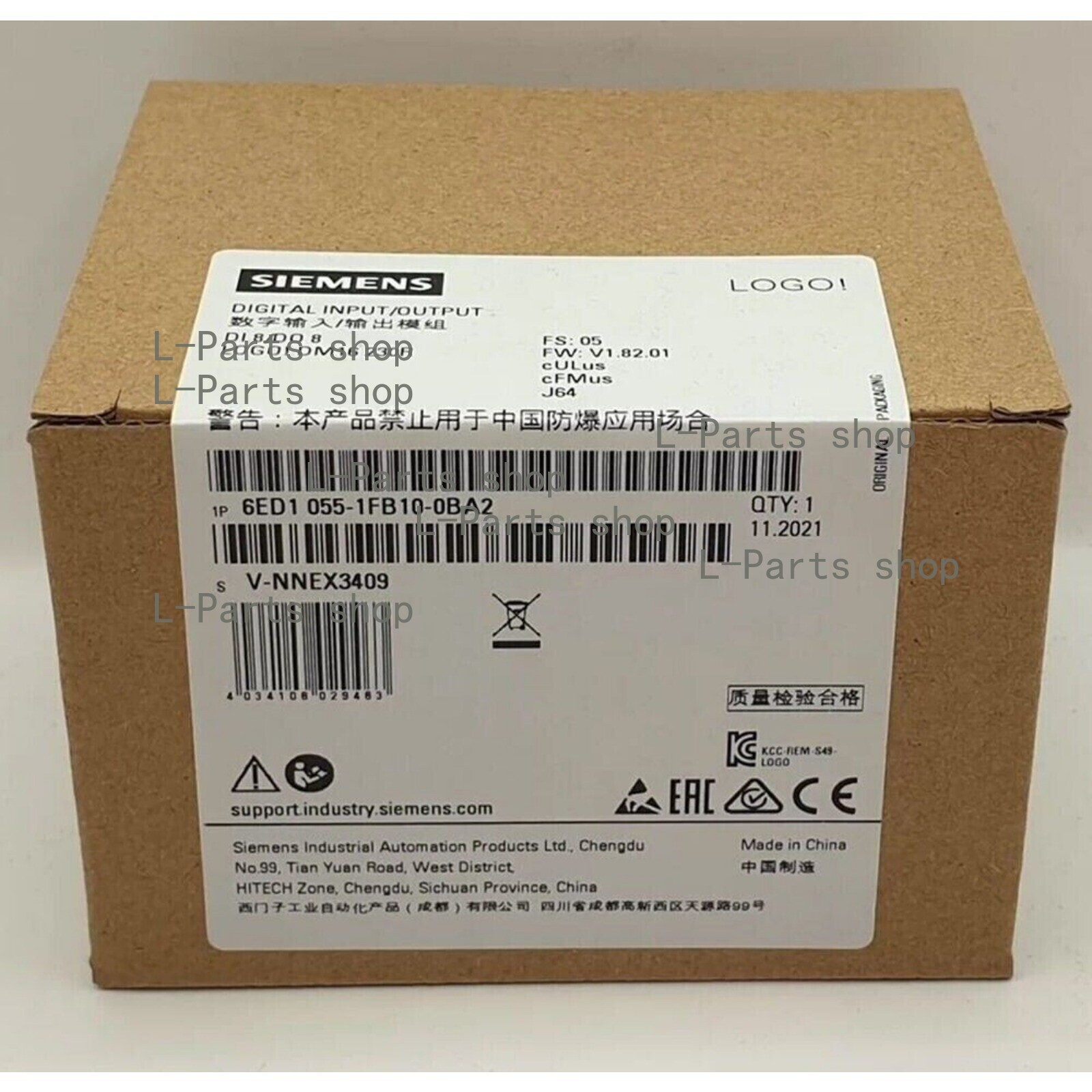 New Siemens 6ED1055-1FB10-0BA2 6ED10551FB100BA2 LOGO DM16 230R expansion