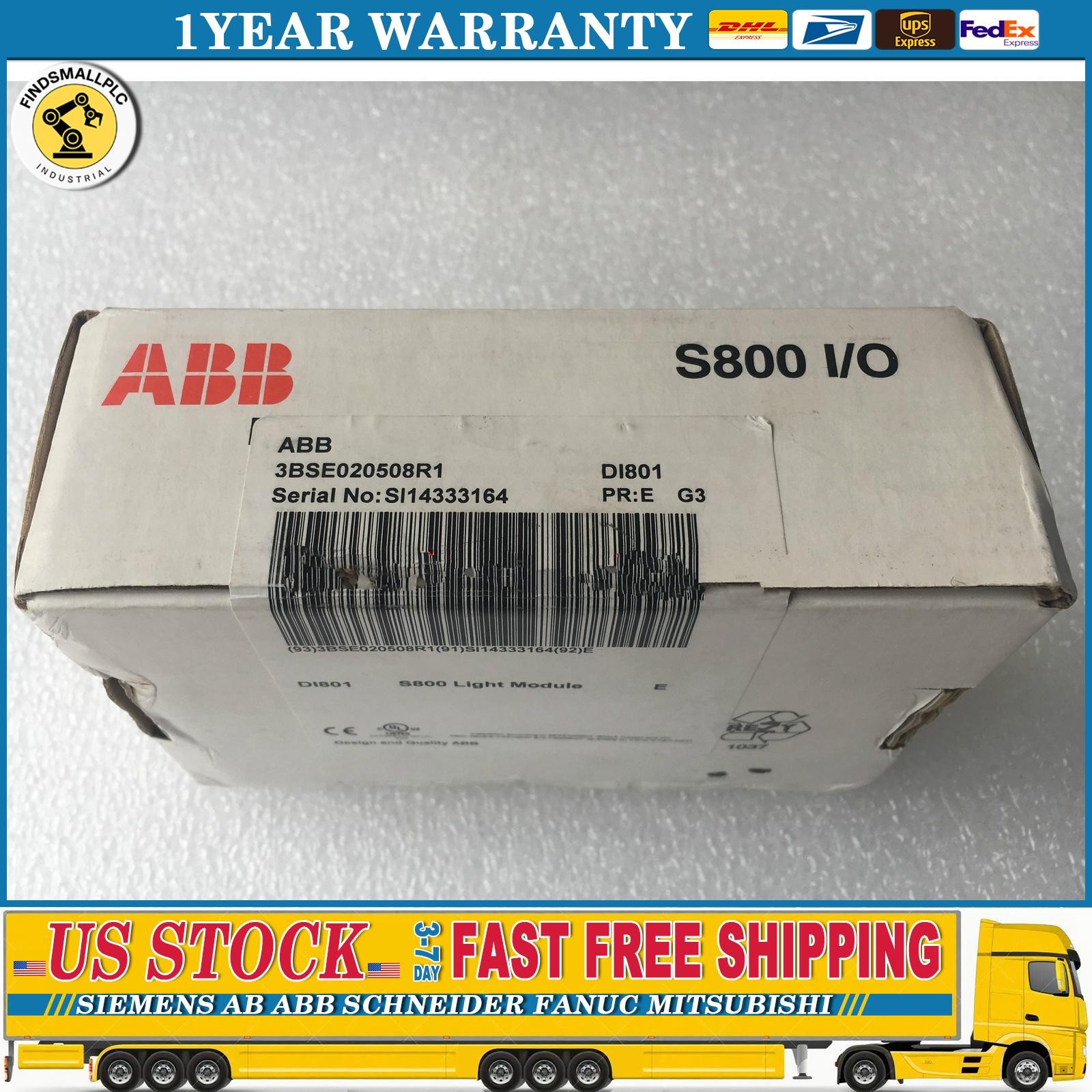 One NEW ABB I/O module DI801 3BSE020508R1 Free shipping