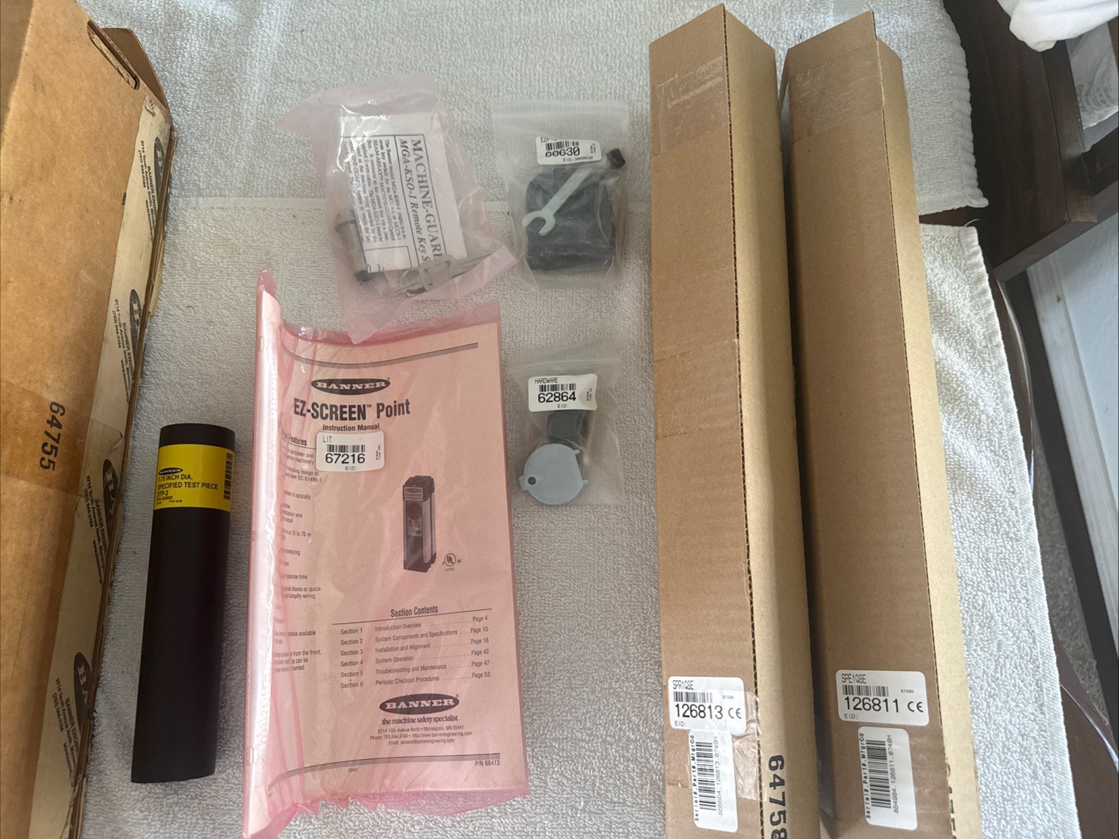 BANNER ENGINEERING KIT: 76208 SPR1Q8E & SPE1Q8E W/ 60630-30140-62864–67216-43958