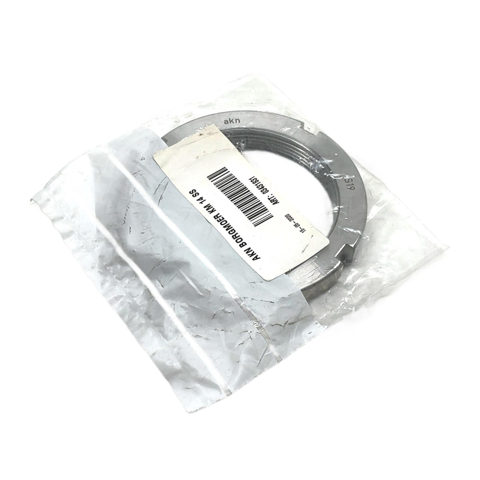 KM14 SS 03431831 AKN, AKN Bearing Locknut KM 14 SS, M70x2, KM14 SS 03431831, …
