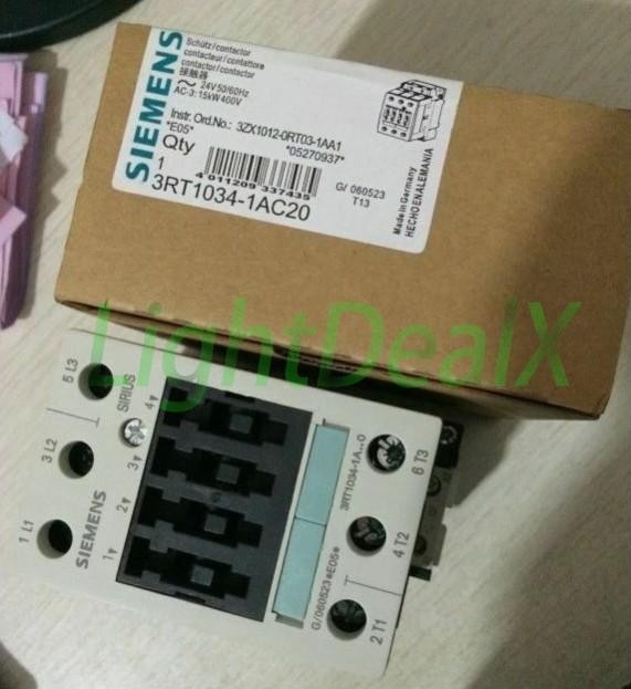 1PCS New SIEMENS In Box Contactor 3RT1034-1AC20 3RT1 034-1AC20 Fast Shipping