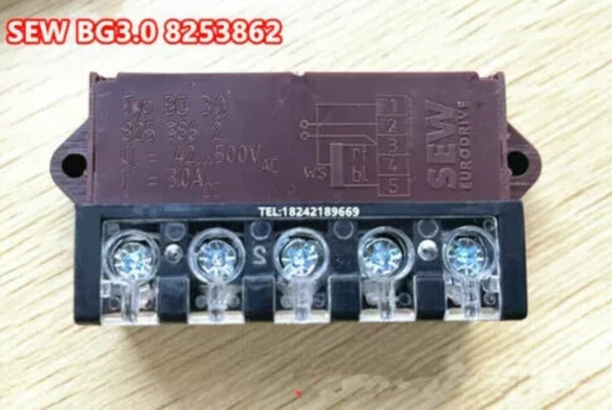 1X Motor Brake Rectifier Block Rectifier Power Supply BG3.0 8253862 3.0A 500V
