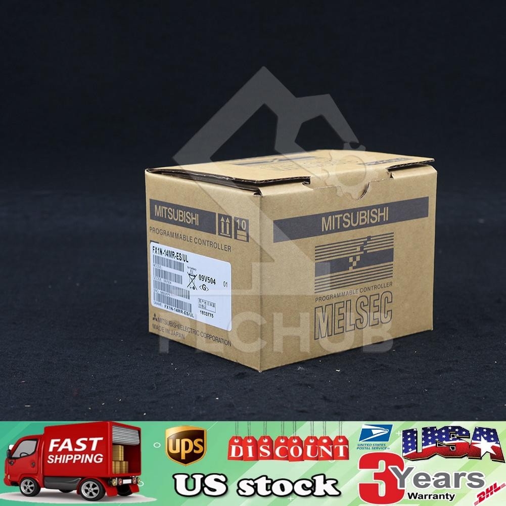 Mitsubishi New In Box FX1N-14MR-ES/UL programmable controller US Free TAX