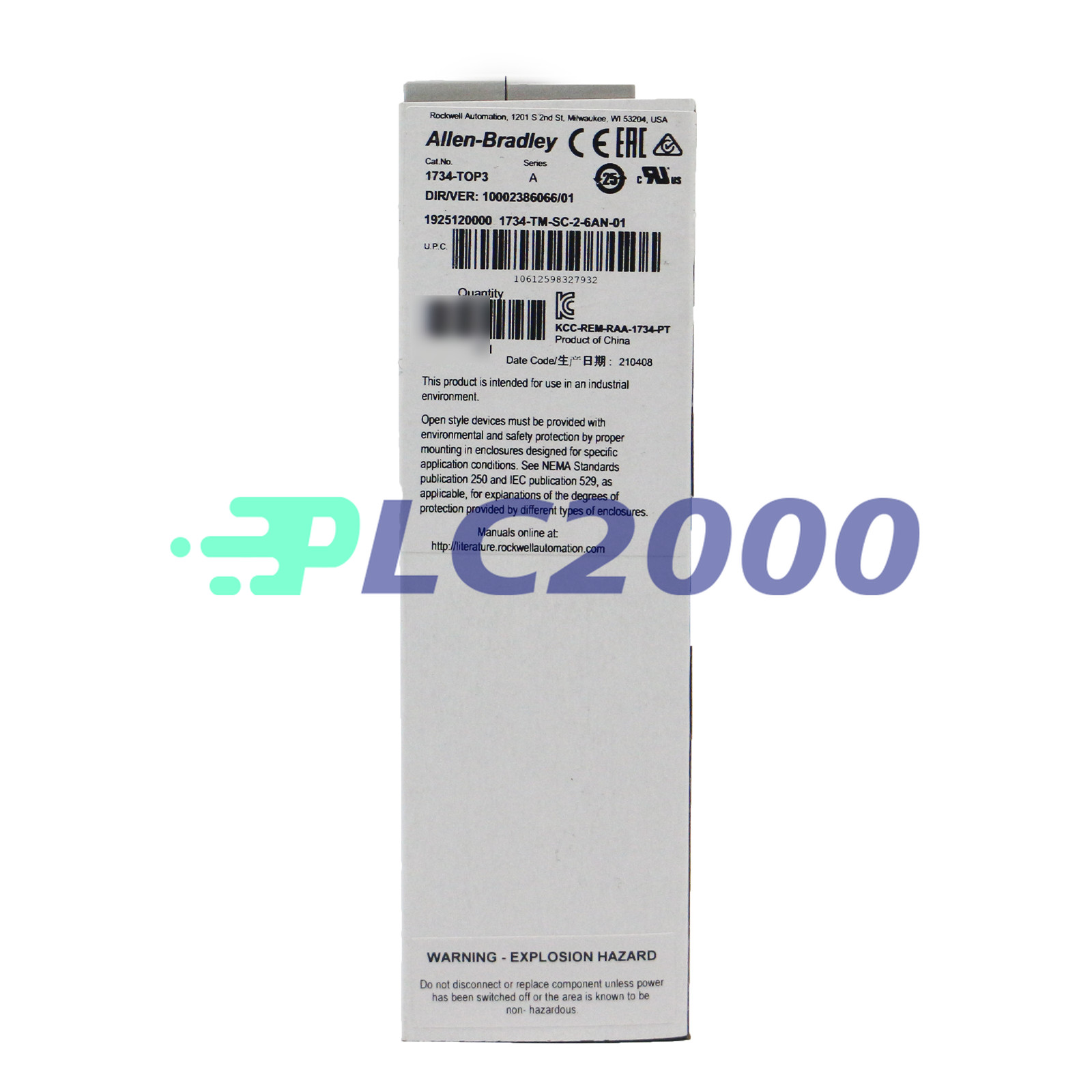 NEW Allen Bradley 1734-TOP3 POINT I/O Terminal Base 1734TOP3