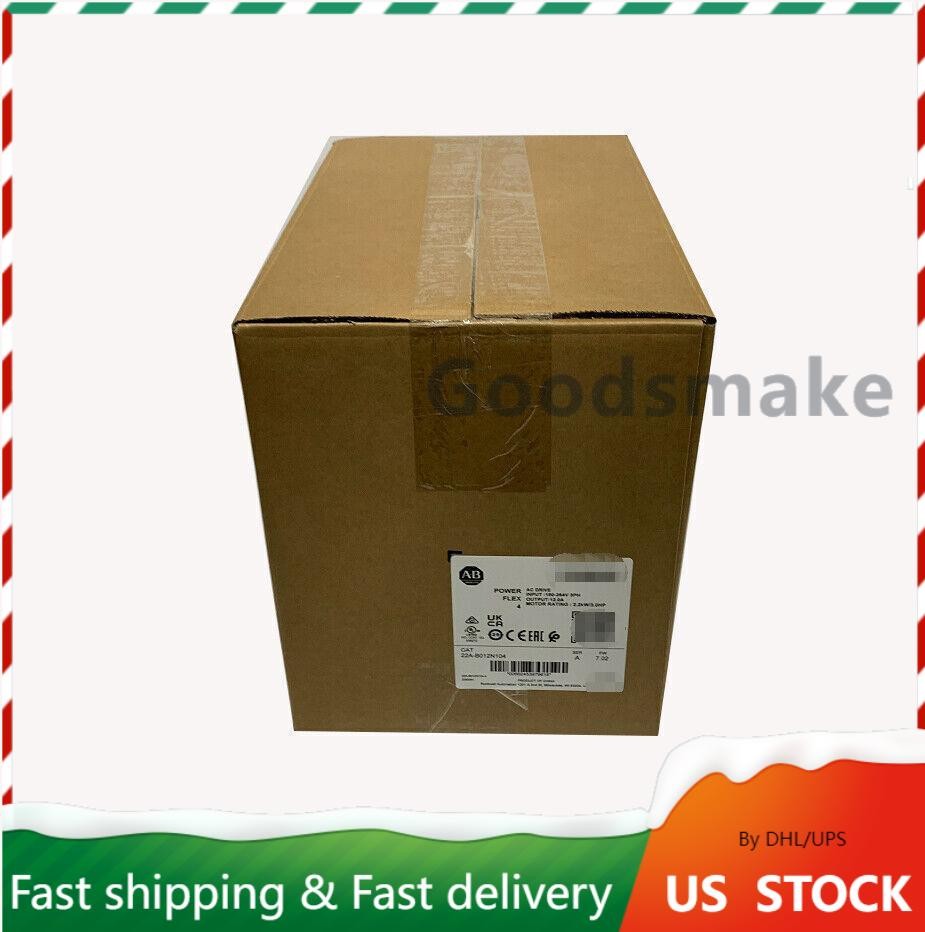 2022-23 New Sealed Allen-Bradley 22A-B012N104 PowerFlex 4 2.2 kW 3 HP AC Drive