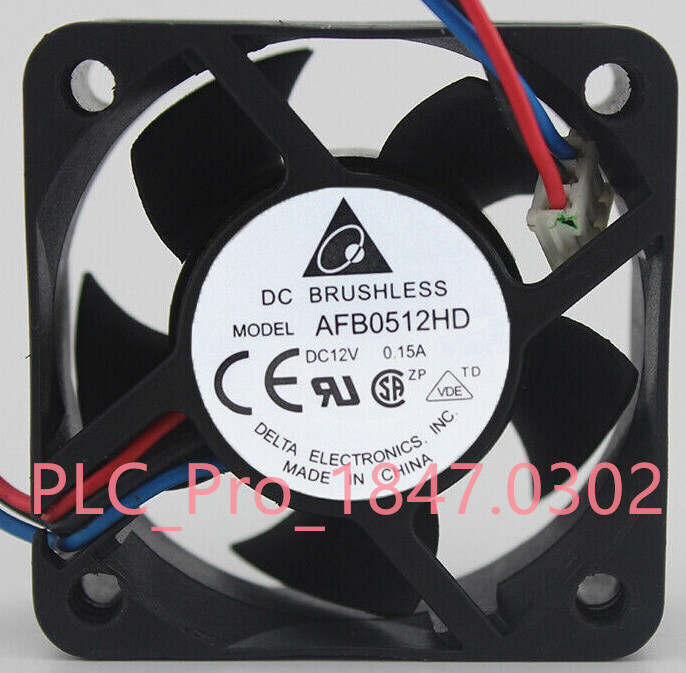 1PCS NEW DELTA AFB0512HD 12V 0.15A 5020 5CM Double Ball Cooling Fan 2pin
